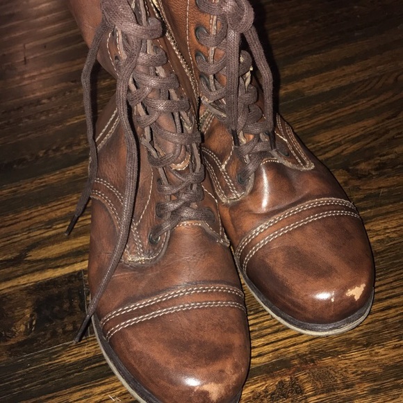 Steve Madden Shoes - brown combat boots